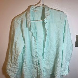 Eileen Fisher  Classic Collar Boxy Shirt E